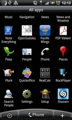Android menu